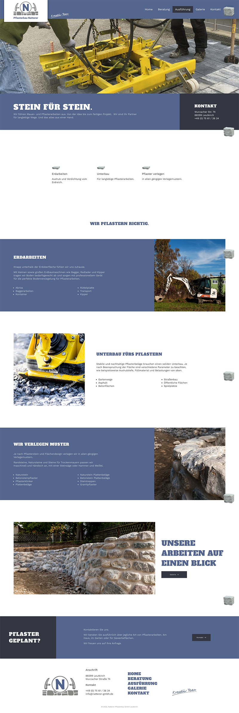 Ausführung – Pflasterbau Natterer
