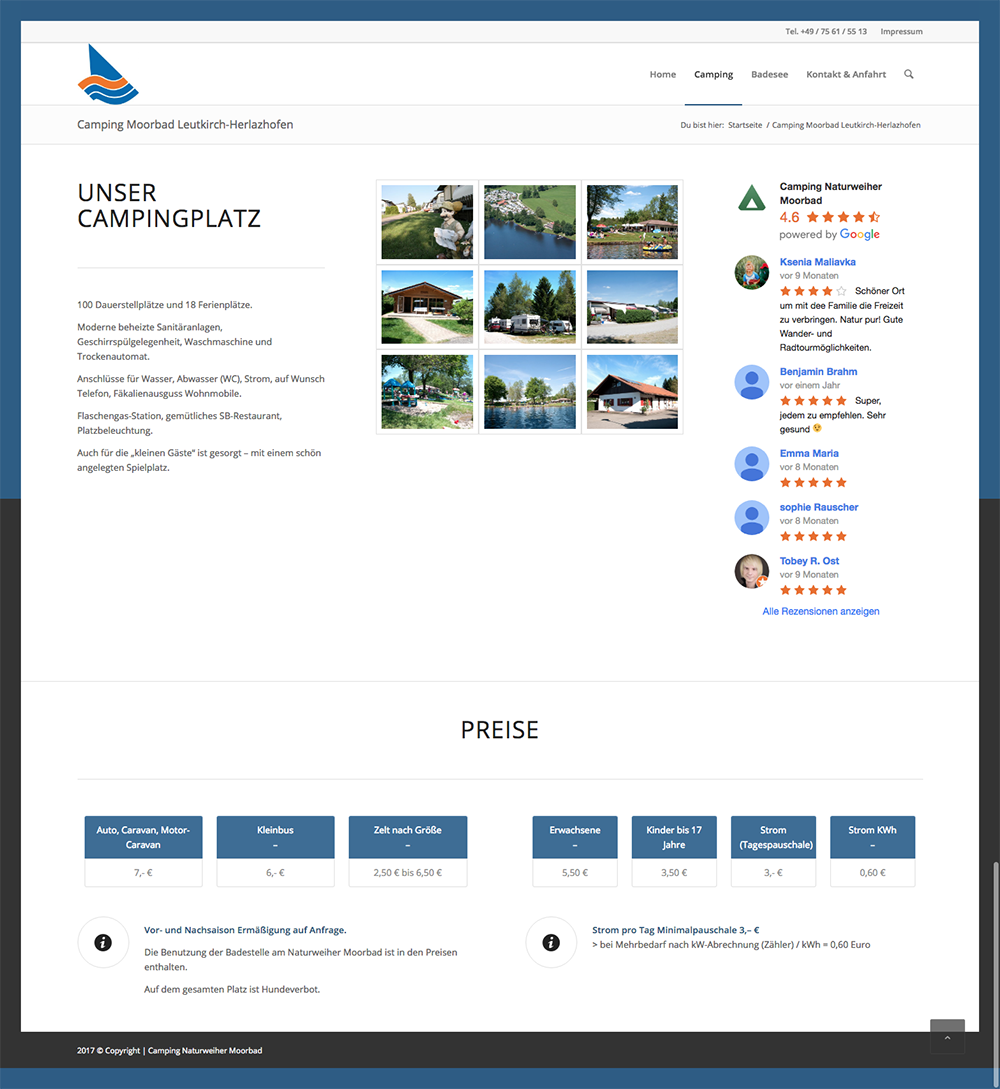 Camping Moorbad Leutkirch-Herlazhofen – Camping Naturweiher Moorbad