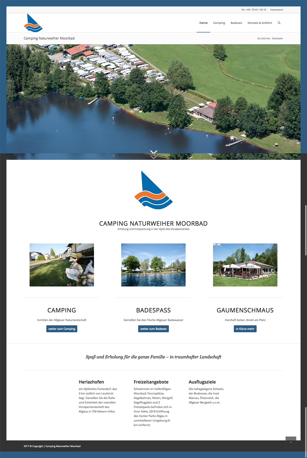 Camping Naturweiher Moorbad – Ihr Campingplatz im Allgäu