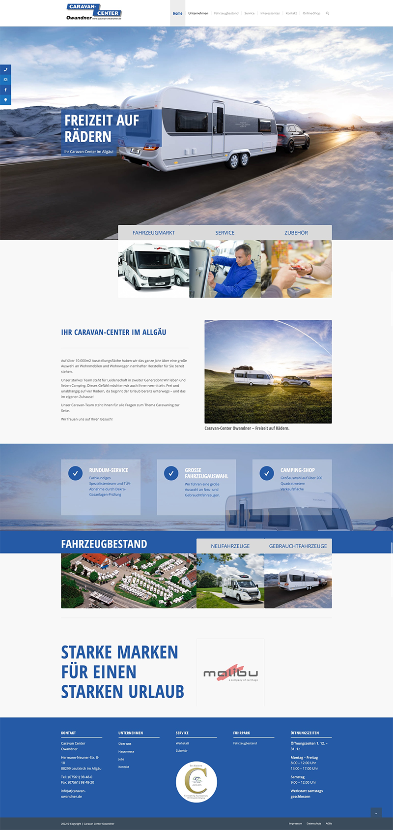 Caravan Center Owandner – Freizeit auf Rädern