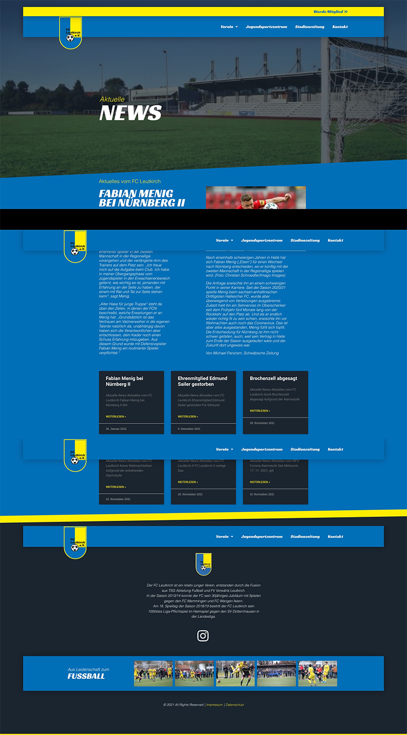 Fabian Menig bei Nürnberg II – FC Leutkirch e.V.