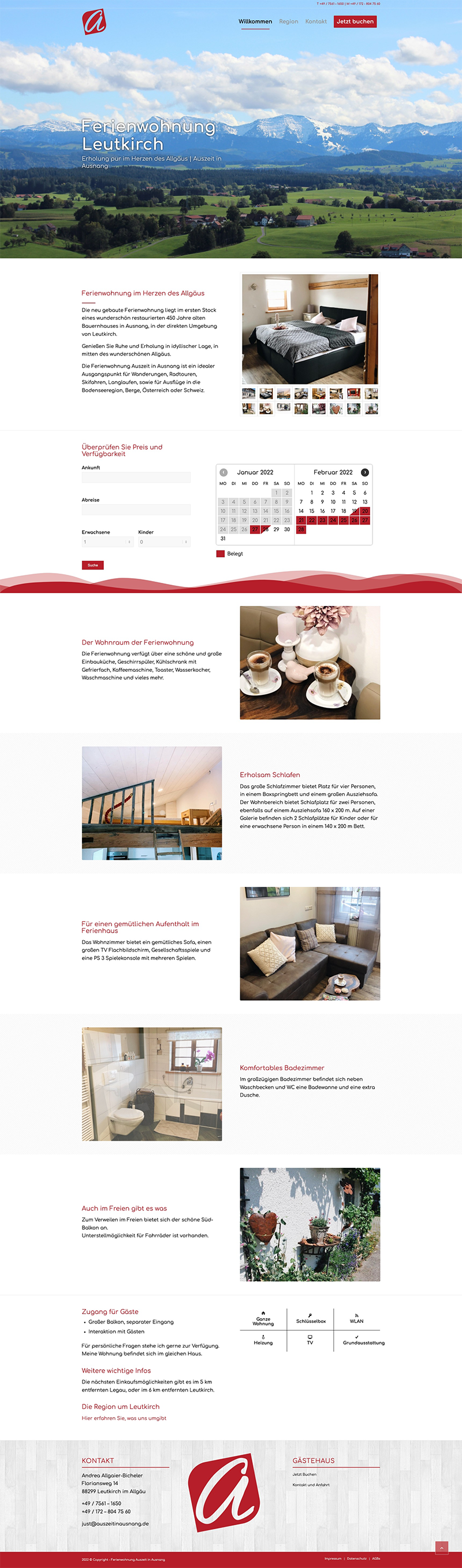 Ferienwohnung Leutkirch Auszeit in Ausnang