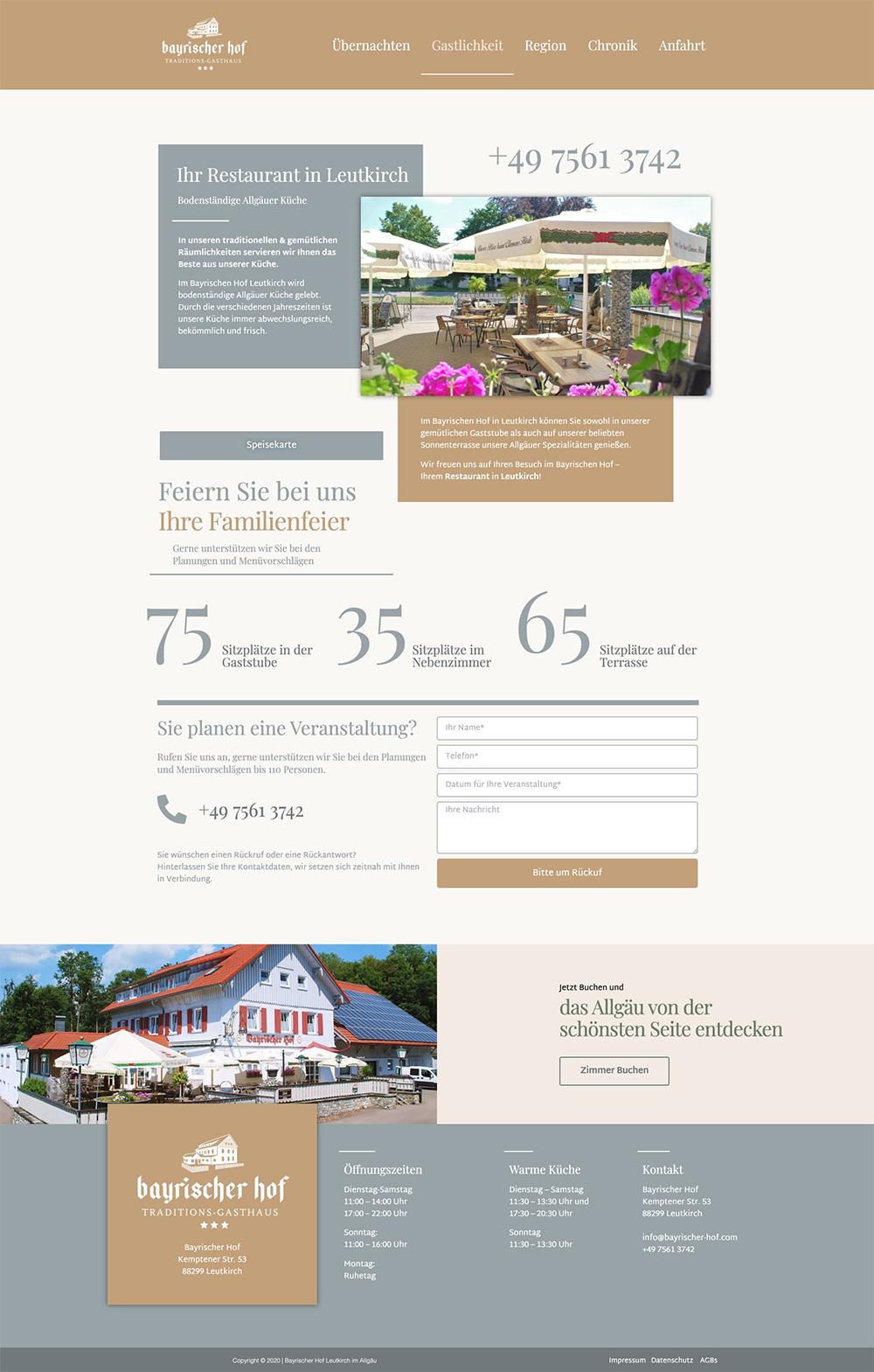 Gastlichkeit - Essen und Trinken in Leutkirch - Bayrischer Hof