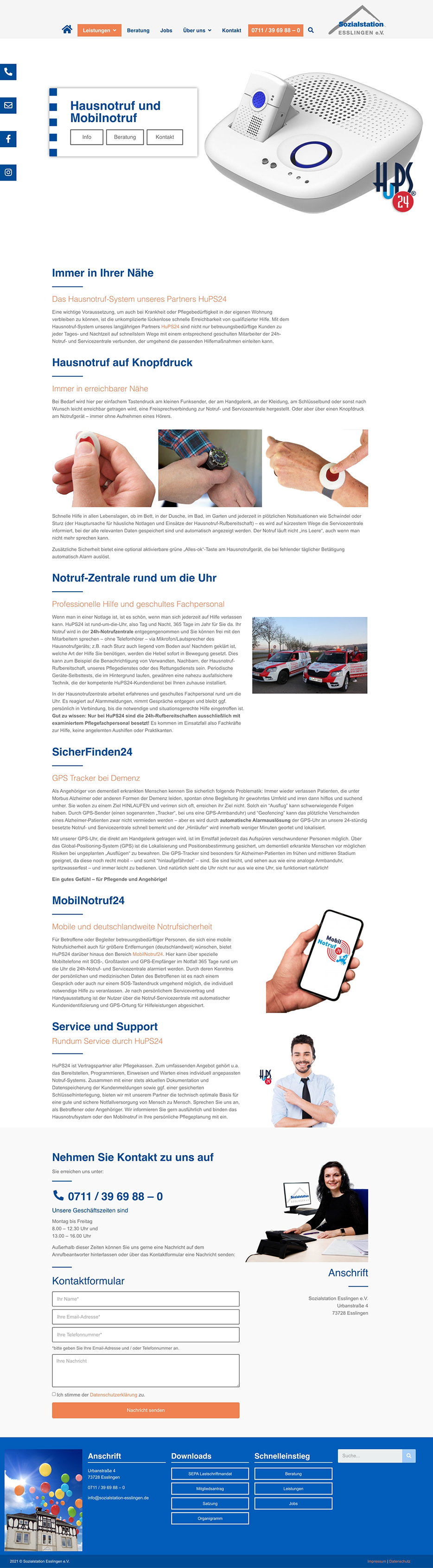 Hausnotruf - Sozialstation Esslingen