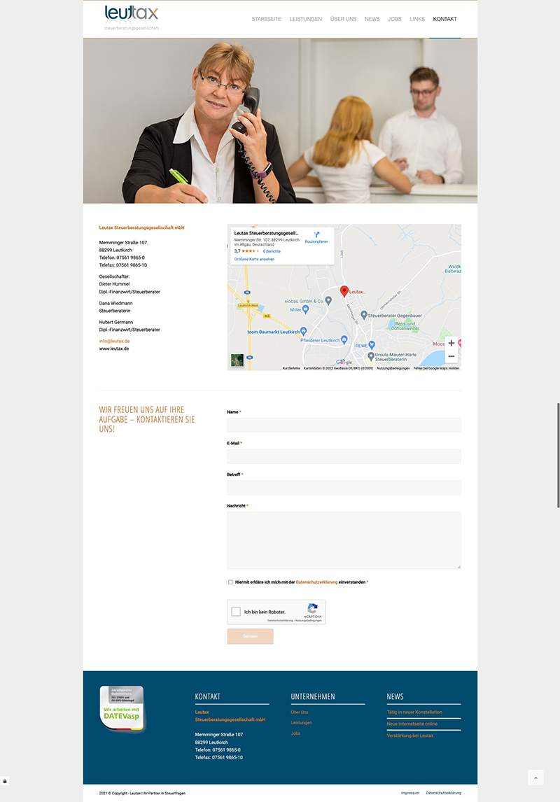 Kontakt – Leutax