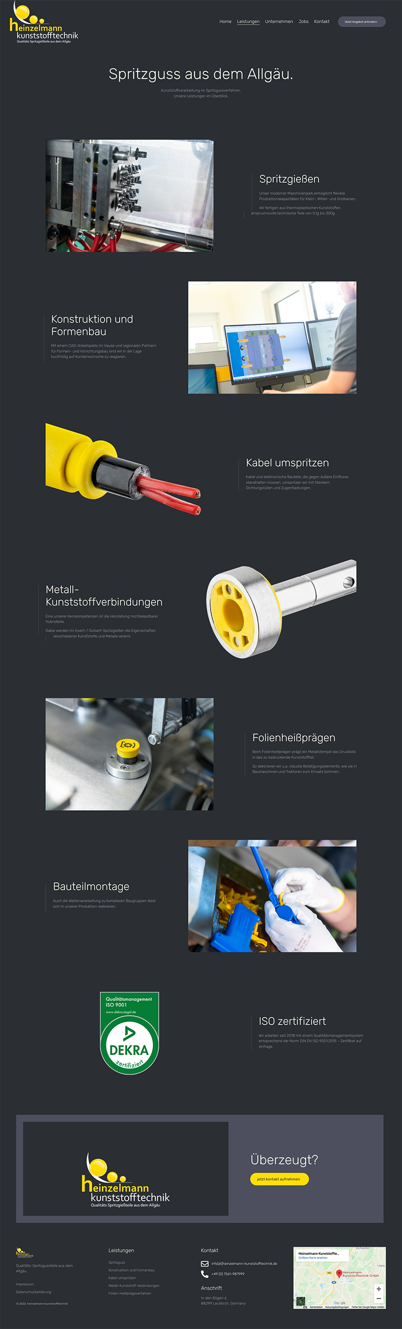 Leistungen - Heinzelmann Kunststofftechnik
