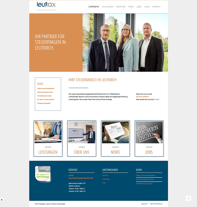 Leutax – Ihr Partner in Steuerfragen in Leutkirch