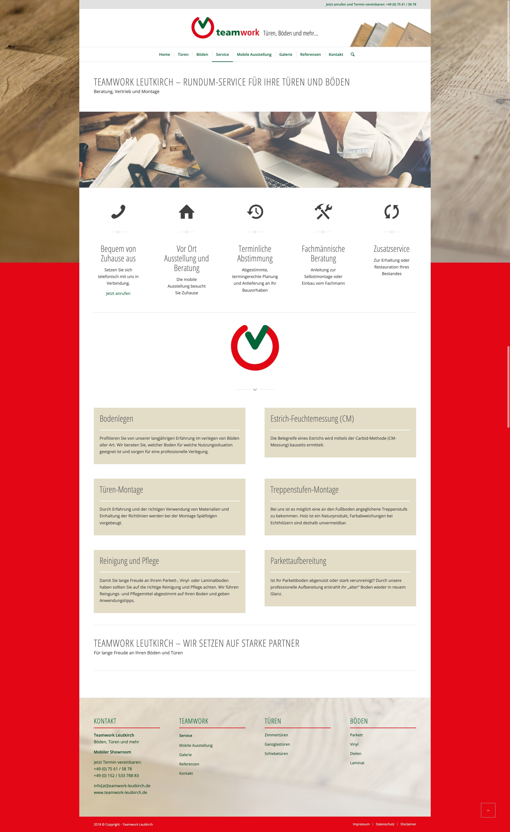 Teamwork Leutkirch Rundum-Service für Ihre Türen und Böden