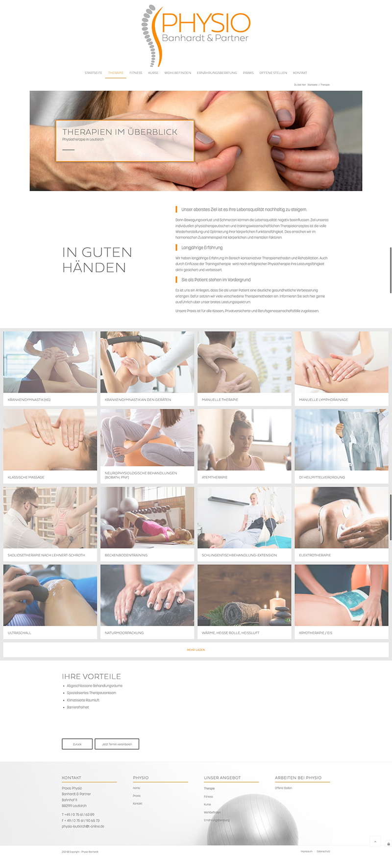 Therapie - Physio Banhardt